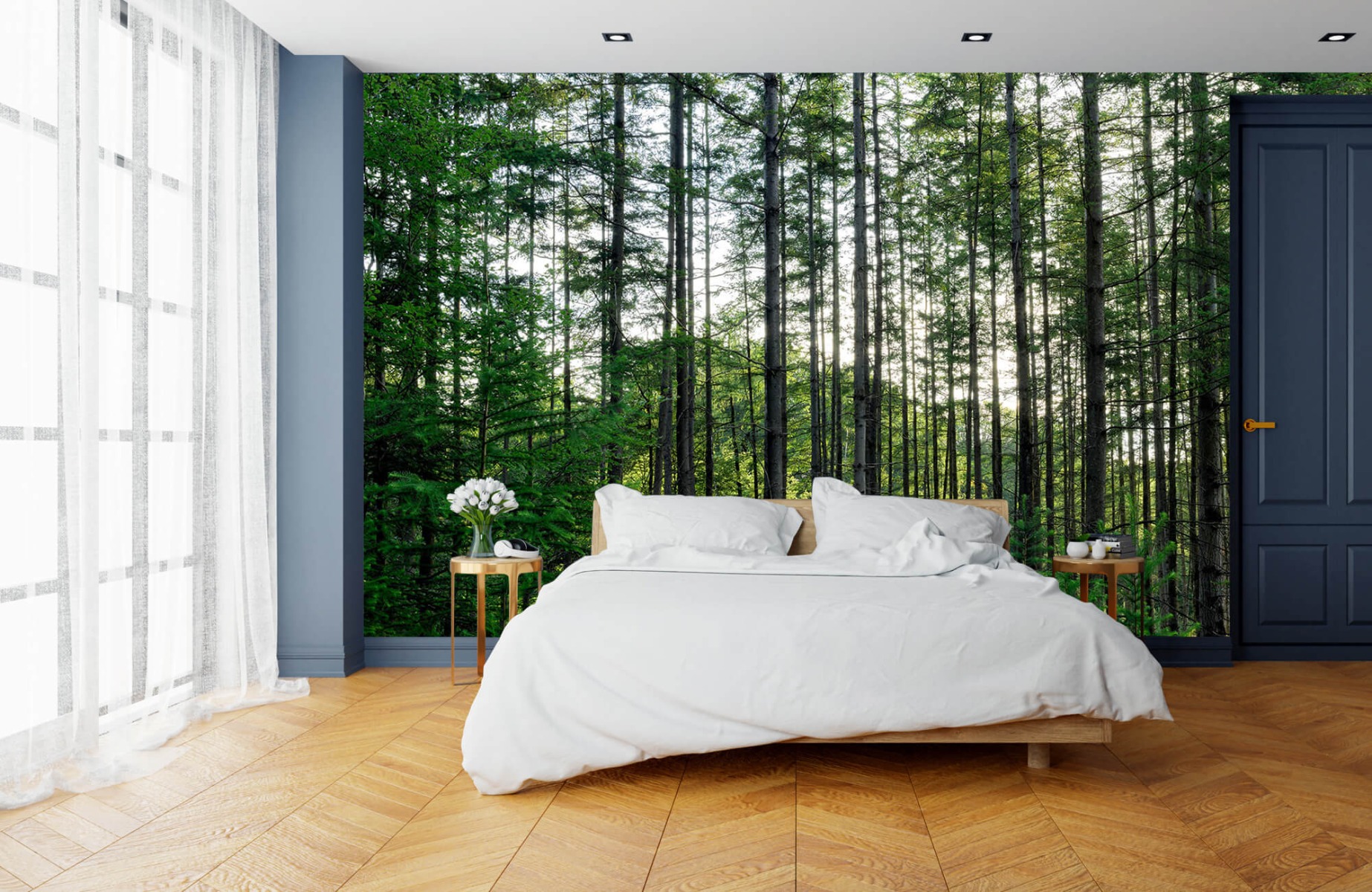 Forest wallpaper - Detailed forest  - Bedroom 15