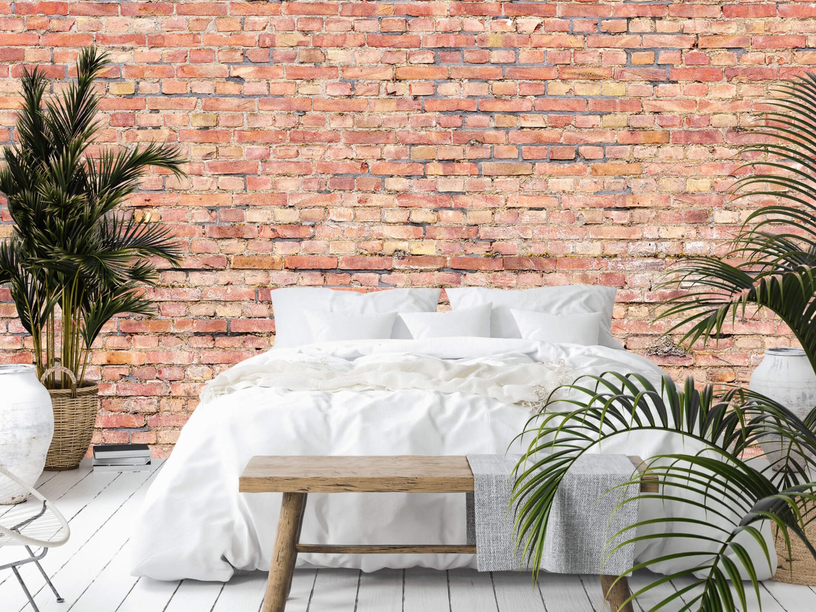Stone wallpaper - Old brick wall  - Bedroom 14