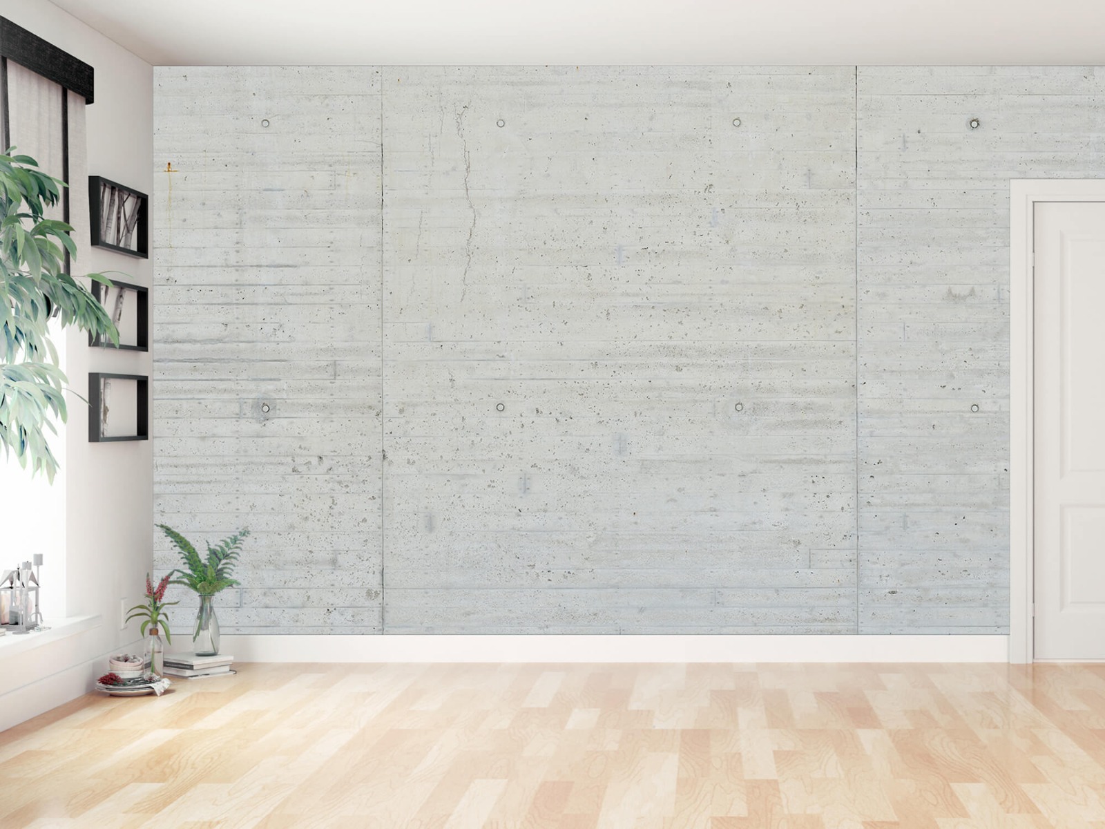 Concrete look wallpaper - Concrete strips  - Warehouse 11