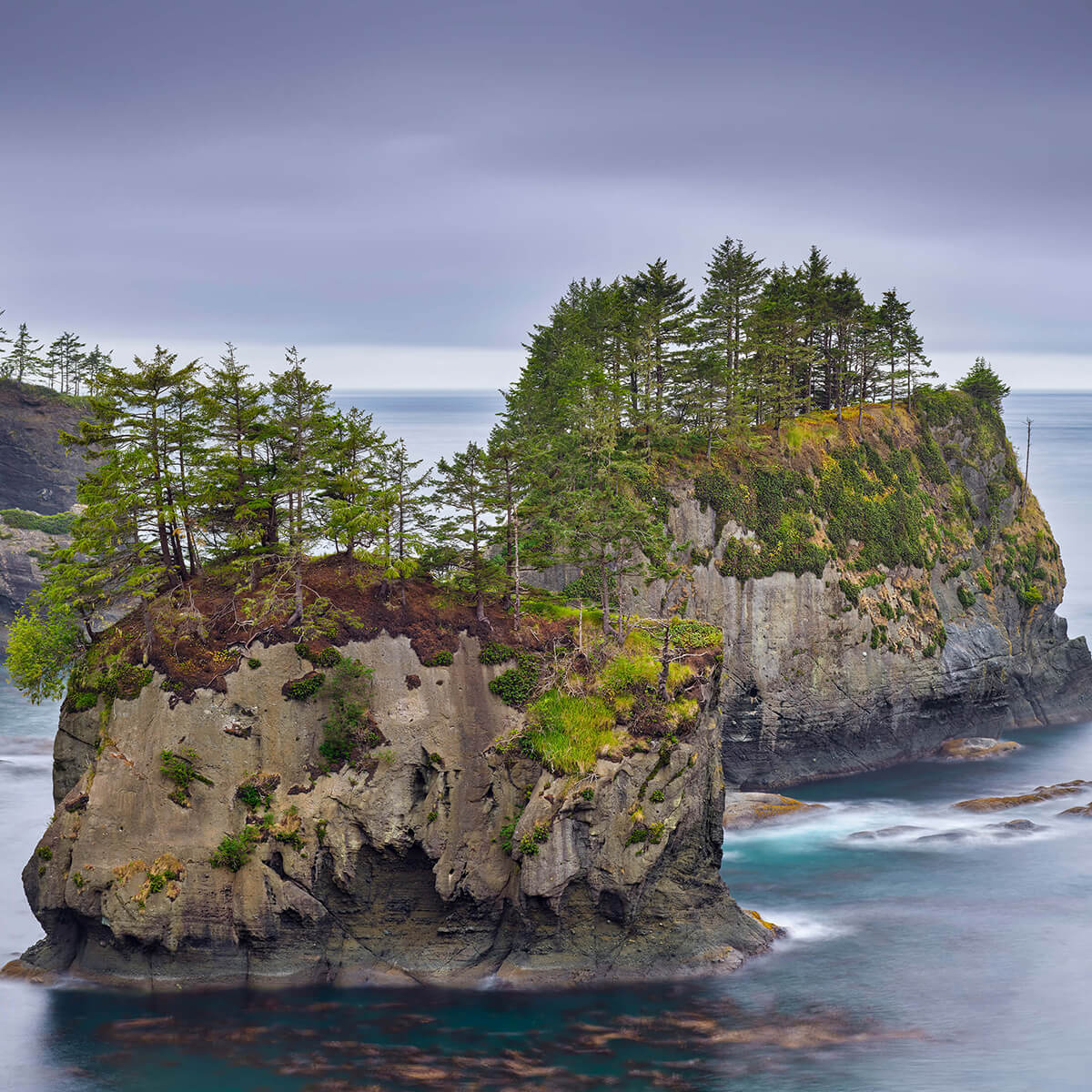 Rocky islands in the sea