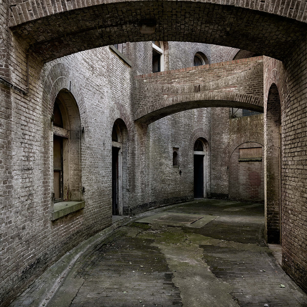Courtyard with arches