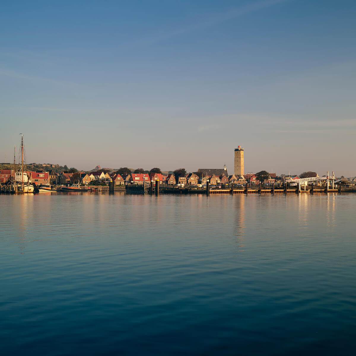 Port with lighthouse