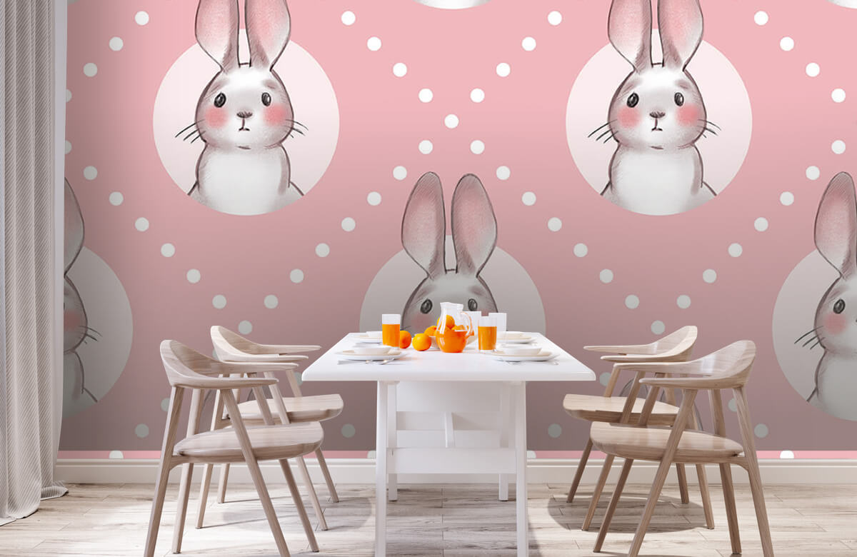 Pattern Pink rabbit pattern 3