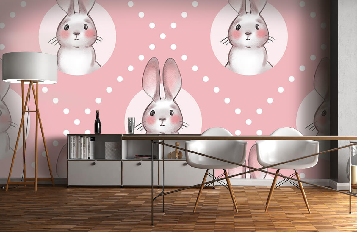 Pattern Pink rabbit pattern 5