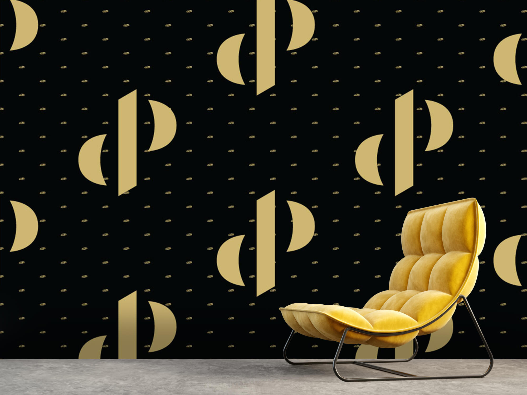 Pattern Dutch Performante - Logo, black with gold 7
