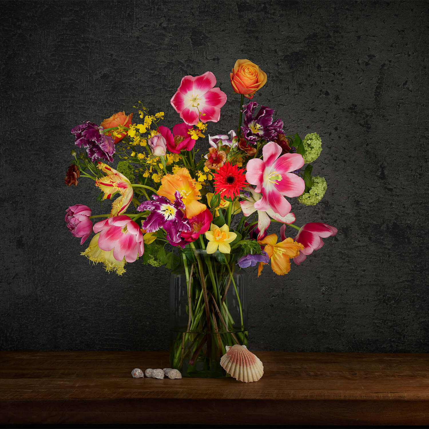 Colourful bouquet of flowers