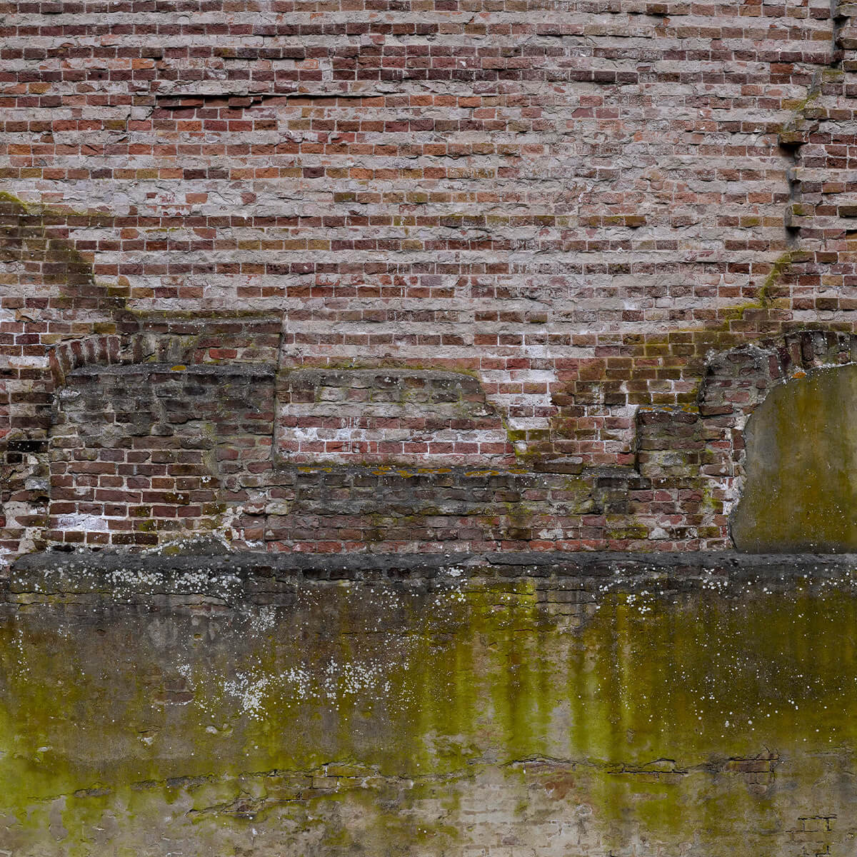 Mur de briques usées