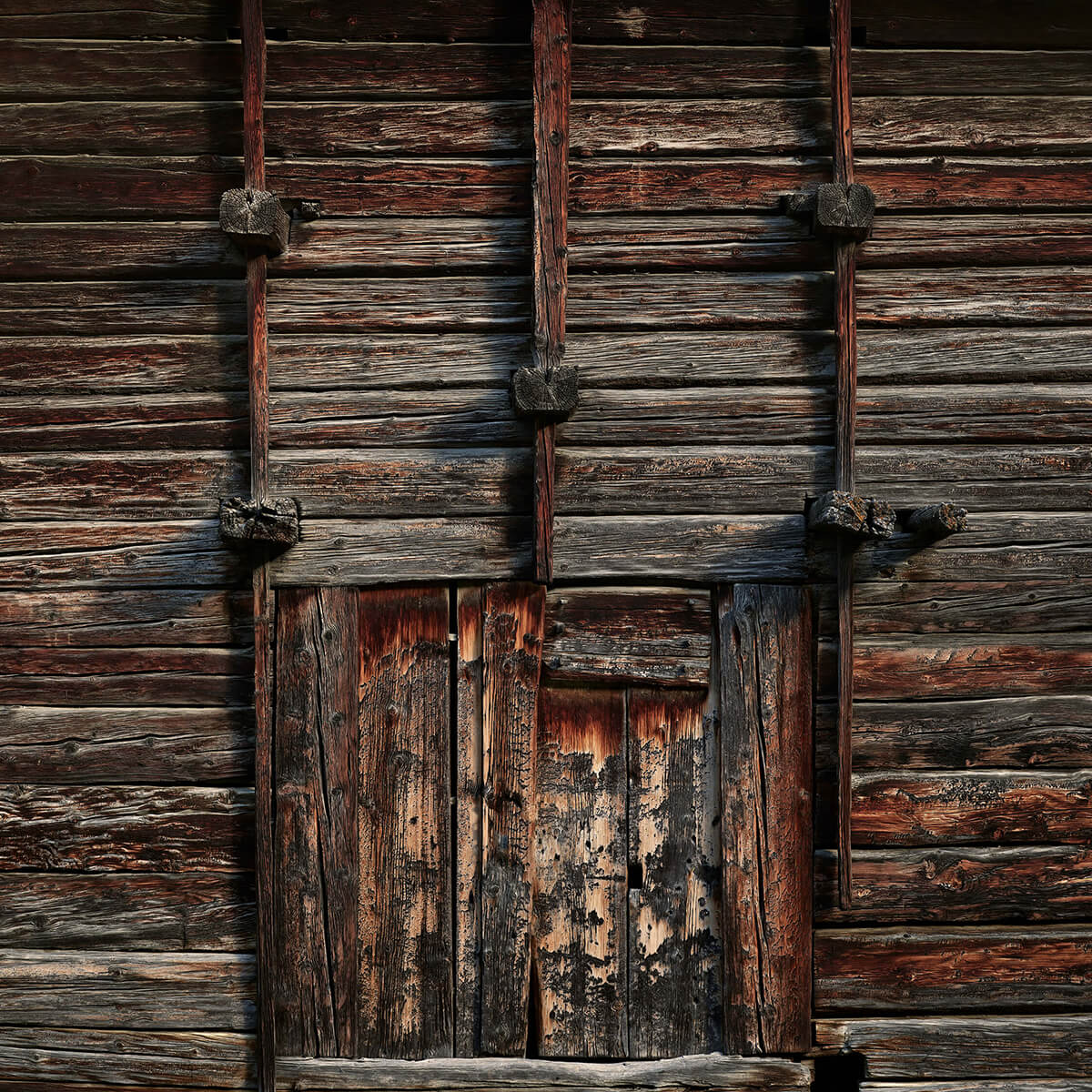 Old wood with beams