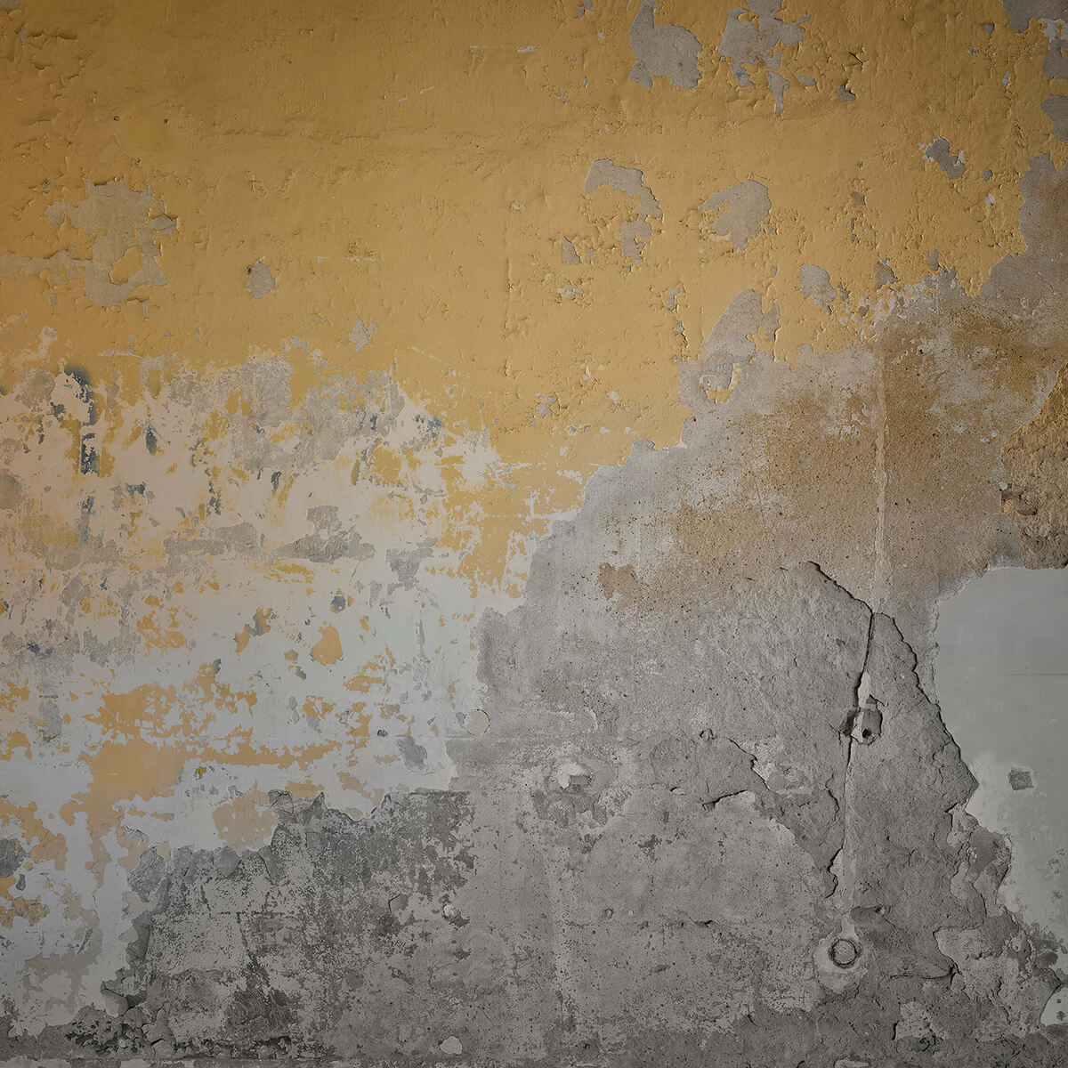 Yellow weathered wall