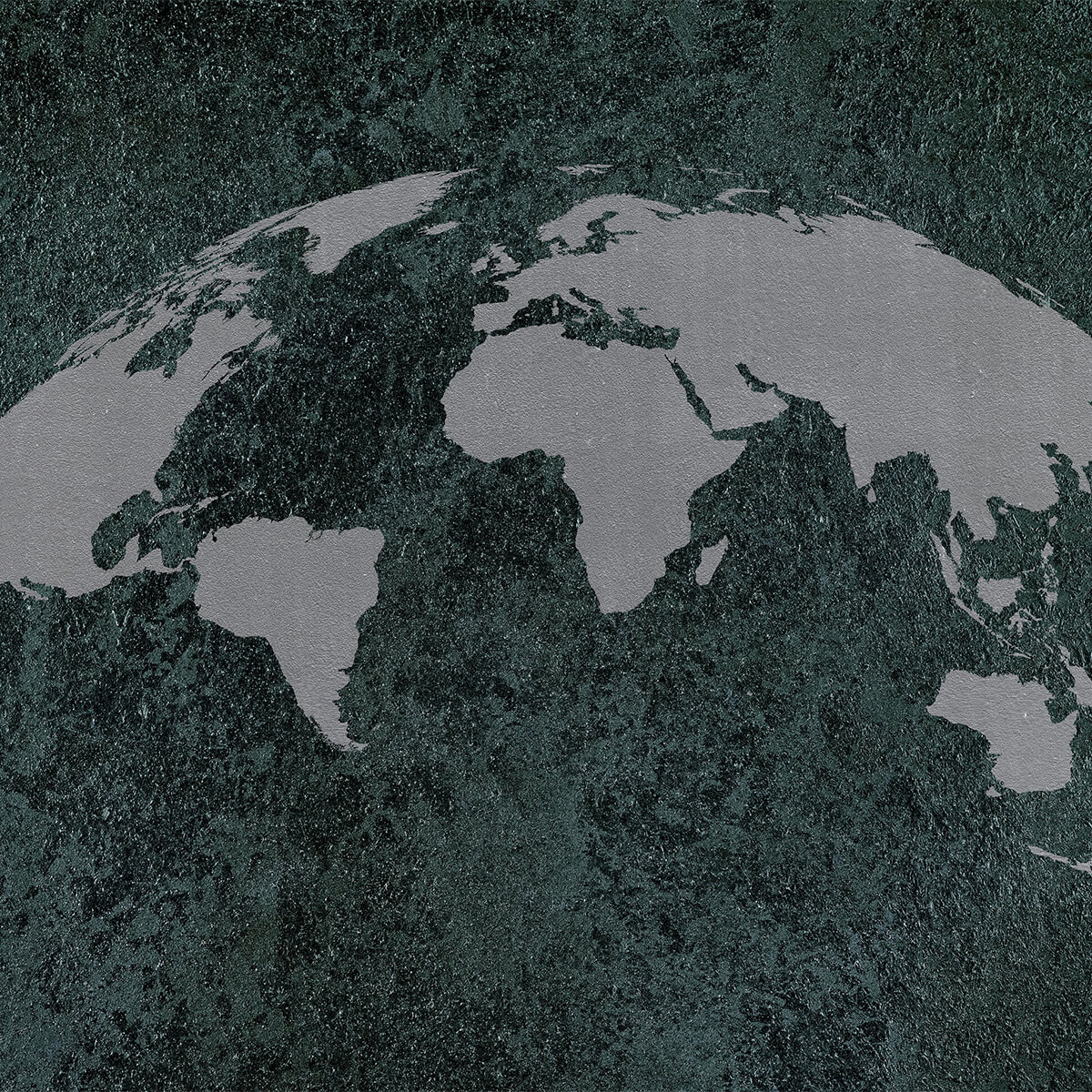 World map with texture