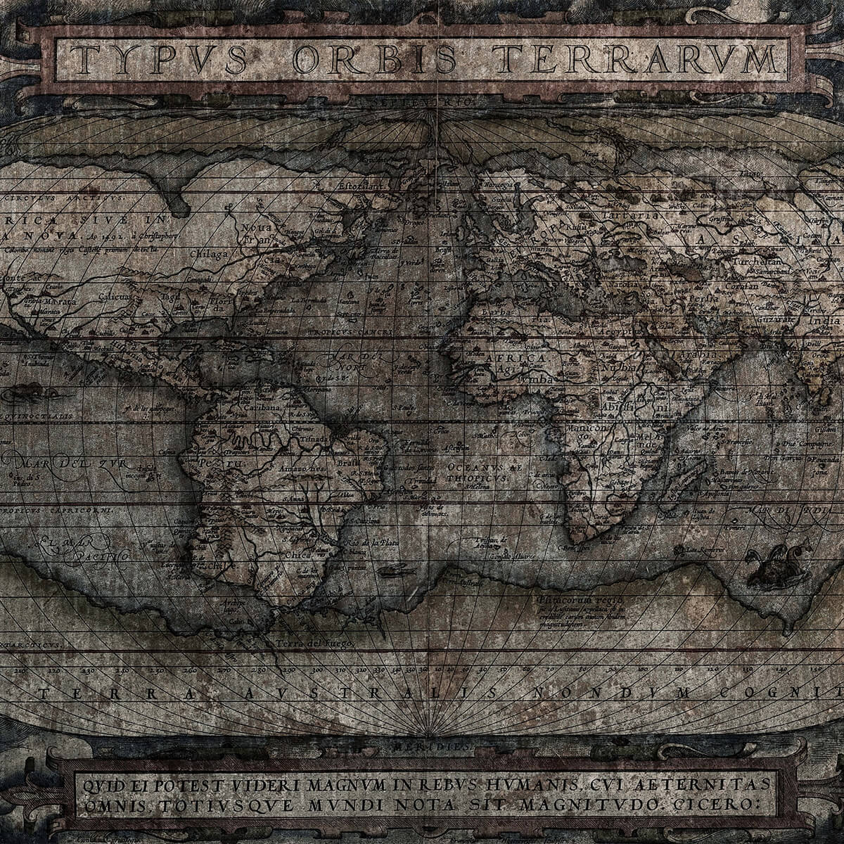 Latin world map