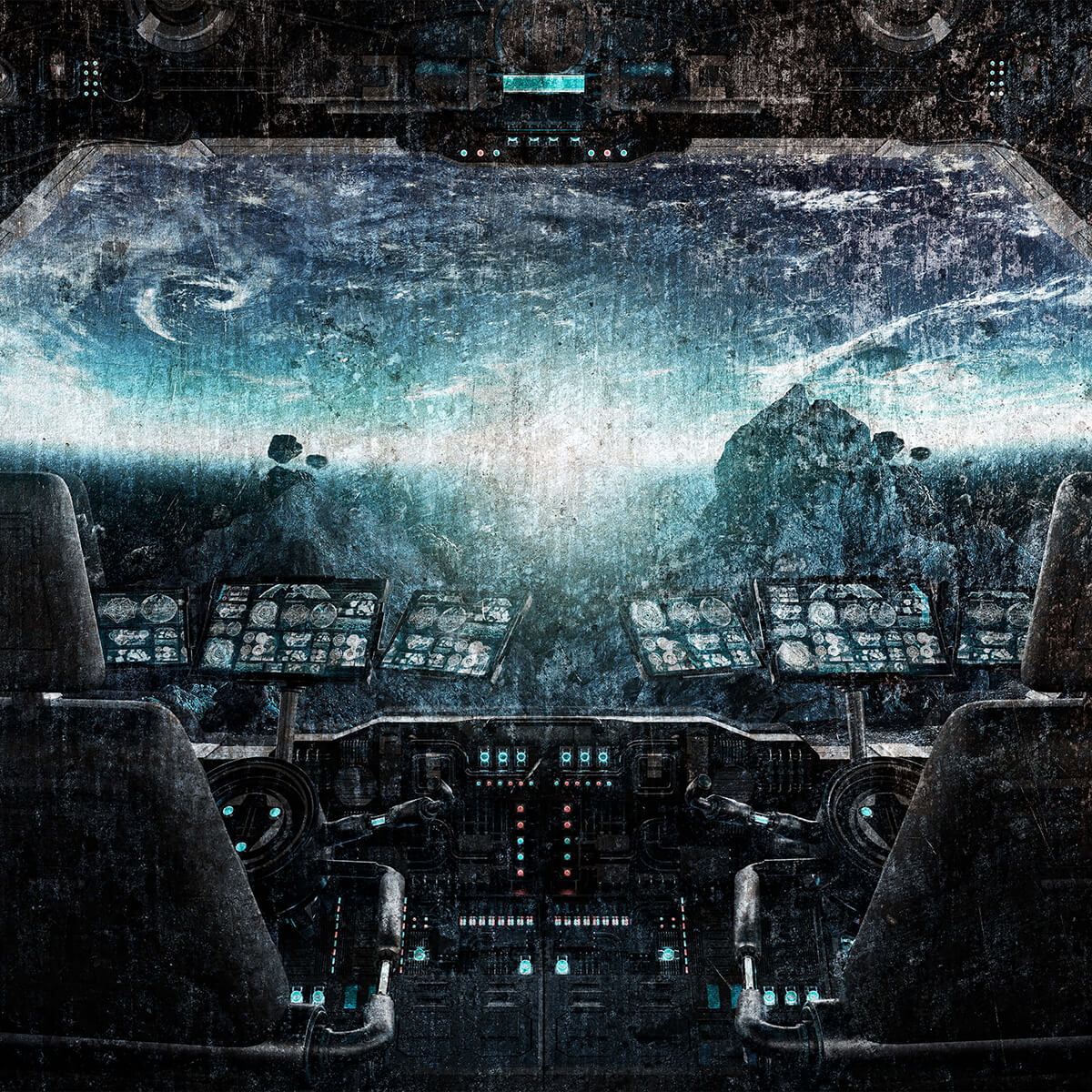 Cockpit d'un vaisseau spatial