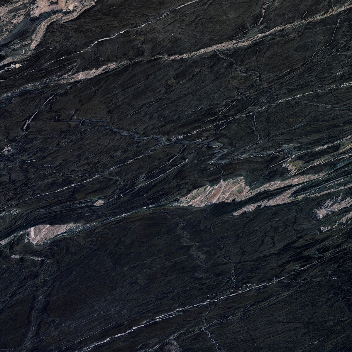 Dark marble with light lines