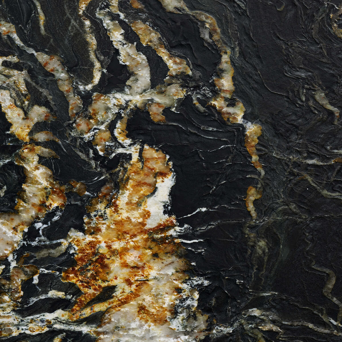 Black marble with light structure
