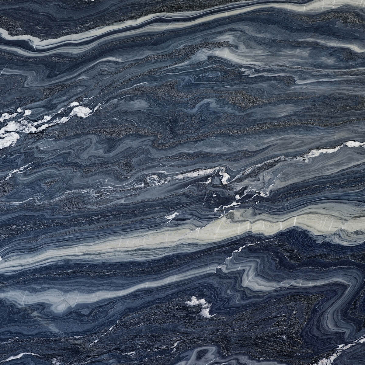 Blue and white marble
