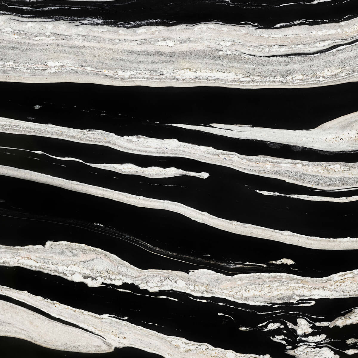 Black marble with white veins