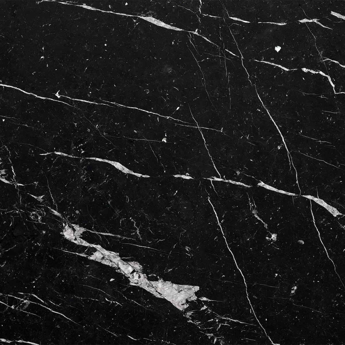 Black marble with white stripes