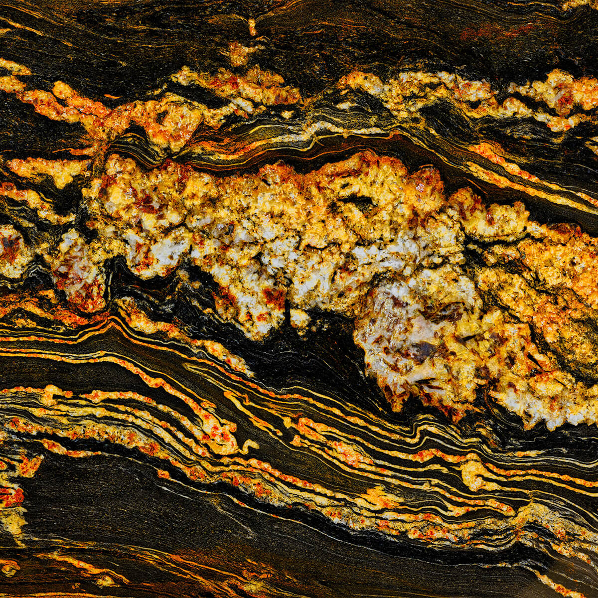 Black gold coloured marble