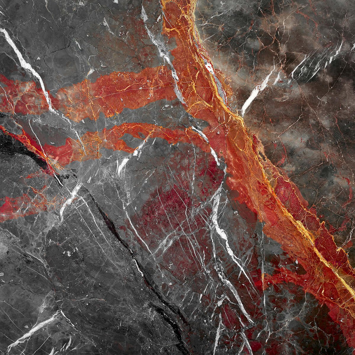 Marble with red veins