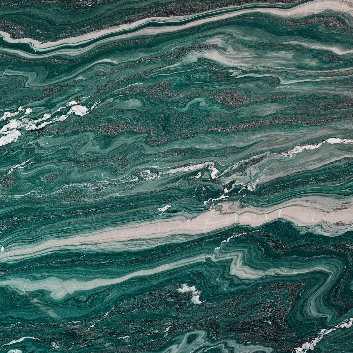 Green white marble