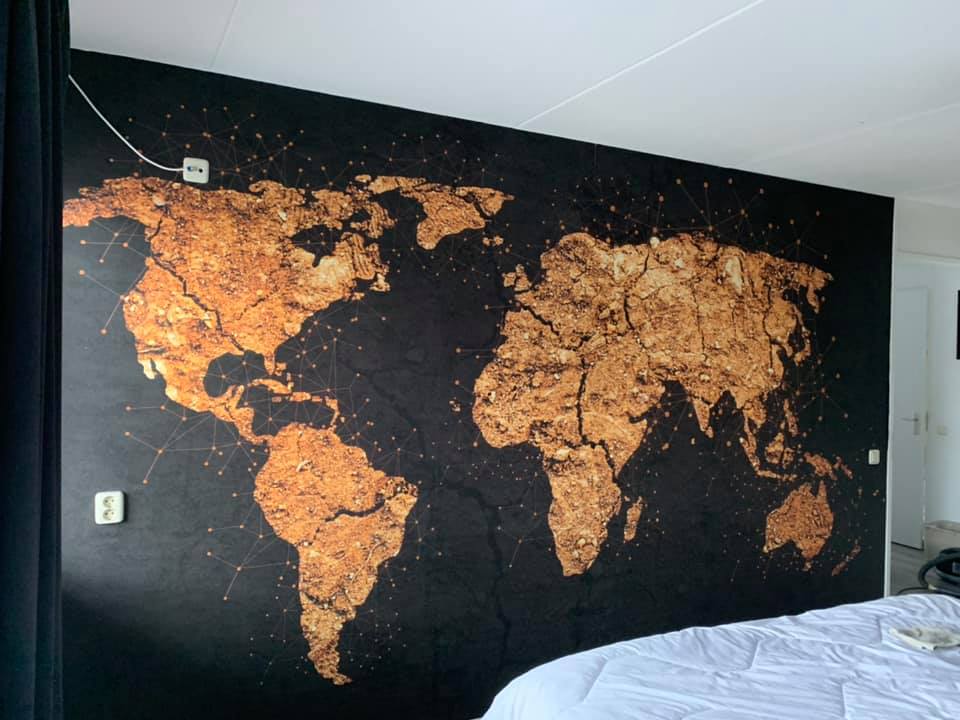 Collect your memories with world map wallpaper Wallart UK Blog